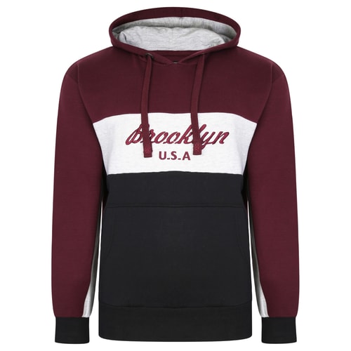 KAM Overhead Brooklyn Hoody Burgund